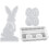 3pcs Easter Silicone Mold Set for Candle and Resin Crafts – Rabbit and Egg-Shaped DIY Epoxy Casting Molds 1