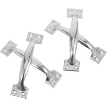 4 Stück Edelstahl-Türgriffe aus Metall für Küchenschränke, Kleiderschränke und Medizinschränke