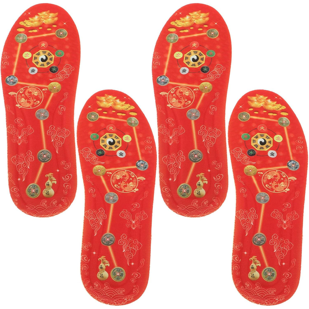 Hkhbjs Red 2Pairs Comfort Shoe Insoles Breathable For Sneakers Running Shock-Absorbing Sweat Absorbing Cushion Inserts
