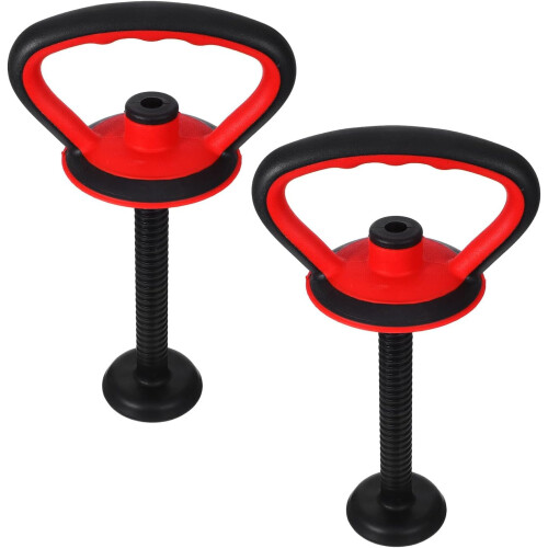 2 jeux de poignées de kettlebell réglables avec base et accessoires d'écrou
