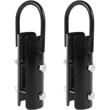 2 Stück robuste Kletterseilklemmen mit 38-mm-Haken, Metallseilbefestigungsclips