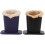 2pcs Pu Leather Eyeglass Holder Stand Soft Plush Lining for Nightstands Desktop Bedside Table 1