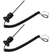 Lot de 2 goupilles magnétiques pour machine à câbles avec corde de traction, 10 x 105 mm