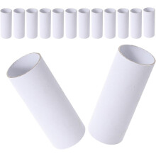 20 weiße Papierröhren für Bastelarbeiten, DIY-Malerei, hohle Pappzylinder, 4 cm x 10 cm