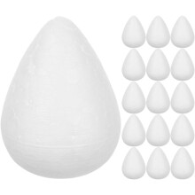 20 weiße Schaumstoffrosenknospen (4 x 3 cm) für Bastelarbeiten, DIY-Blumenornamente und Partydekoration