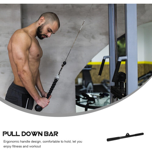 Pull Down Biceps Bar Fitness Equipment Curved Strength Training Pull Handle 2