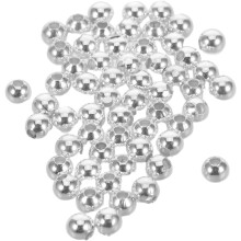 100pcs Round Metal Beads Tiny Spacer Beads Charms for Summer Hawaii Necklace Bracelet Earring Making DIY Jewelry Supplies