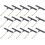 15pcs Heavy Duty Trampoline Spring Puller Tool with Plastic Handle T-Hook Spring Tensioning Tool 1