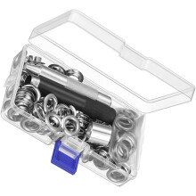 103-teiliges Ösenstanzwerkzeug-Set (12 mm) mit Metallösen für die Herstellung von Taschen und Planen, Ösensetzset