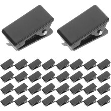 120 Stück selbstklebende Mini-Bilderhalterclips aus Kunststoff zum Aufhängen von Fotos, Postern, Wand- und Trennwanddisplays