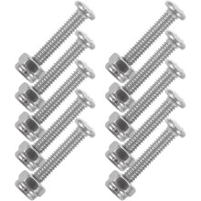Kit de 12 vis et écrous M4x20 mm pour baby-foot, pièces de rechange et visserie pour la réparation de votre table.