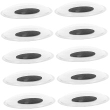 10 grands yeux mobiles autocollants en plastique pour jouets, idéaux pour les loisirs créatifs, le crochet et les peluches.