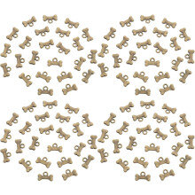 100 antike Hundeknochen-Anhänger für die Schmuckherstellung – Anhänger aus Zinklegierung für DIY-Halsketten, Armbänder und Ohrringe
