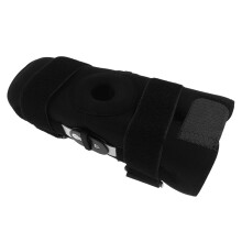 Sport-Knieorthese aus Aluminiumlegierung, Kompressionsmanschette mit verstellbarem Riemen