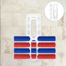14-hulls plastvinylrullstativ hobbypapirorganisator rustbestandig tykk plastvinyloppbevaringsstativ elegant elegant design