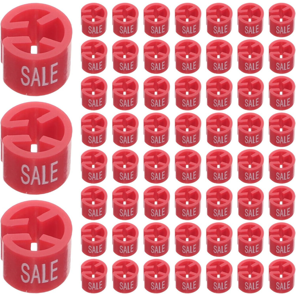 100Pcs Tag Clips Hanger Tags Plastic Clothing Rack Labels For Clothes Hanger Marks Garment Organization In Closet 8686962034769