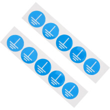 10Pcs Grounding Symbol Labels Self-Adhesive Electrical Warning Stickers