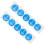 10Pcs Grounding Symbol Labels Self-Adhesive Electrical Warning Stickers 1