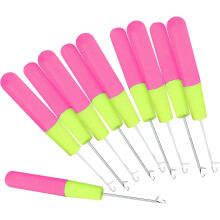Ensemble de 12 outils de tissage de perruques, crochets pour tresses et dreadlocks, accessoires de tricot et outils de crochet