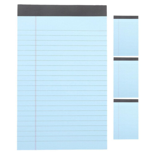 4pcs Legal Pad Notebook Lined Small Notepad Tearable Office Memo Pad for Work Study Meeting