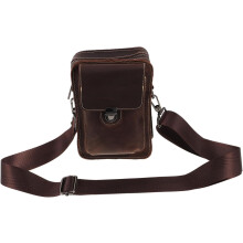 Leder-Handytasche, Umhängetasche, verstellbarer Riemen, multifunktionale Gürteltasche
