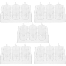 5pcs Experimental Reaction Plate Plastic Culture Plate Lid Flat Bottom Cell Culture