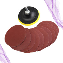 10-teiliges Set aus Maschen-Schleifpapier, Schleifstangen und Polierschleifpapier für den Heimgebrauch, rundes Schleifset