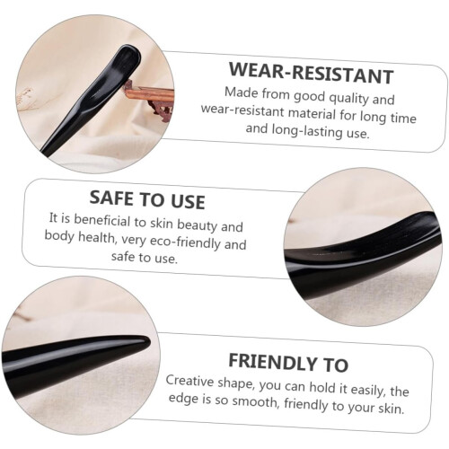 Hornschaberplatte, Schabstab, Körpermassagegerät, Gua-Sha-Stab 1