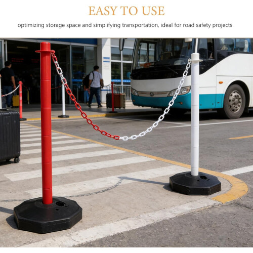 Water-Filled Isolation Column for Safety Adjustable Plastic Barrier Chain Link 2