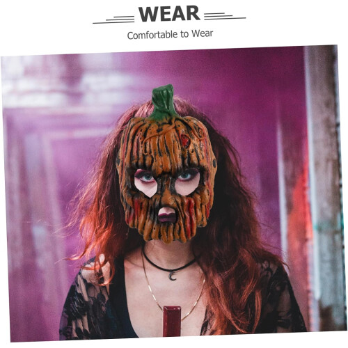 Μάσκα τρόμου για το Halloween Τρομακτική μάσκα κολοκύθας Μοναδικό Cosplay Prop 2