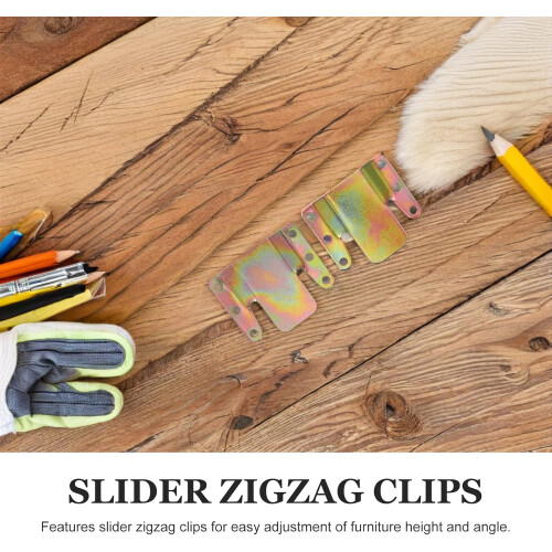 10 Sofa-Verbindungsclips für Möbel und Sofas, Eisenmaterial mit goldfarbener Oberfläche 2