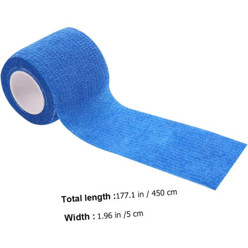 Kompressionsbinden, 3er-Pack, 5 cm x 4,5 m, selbstklebendes, elastisches Sporttape 1