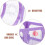 Squeegee Combination Window Washing Wiper for Shower Doors Squeegee Car Windshield Microfiber Window Scrubber 6