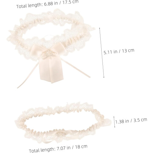 Brautstrumpfband, Hochzeitsaccessoires mit Strasssteinen 1