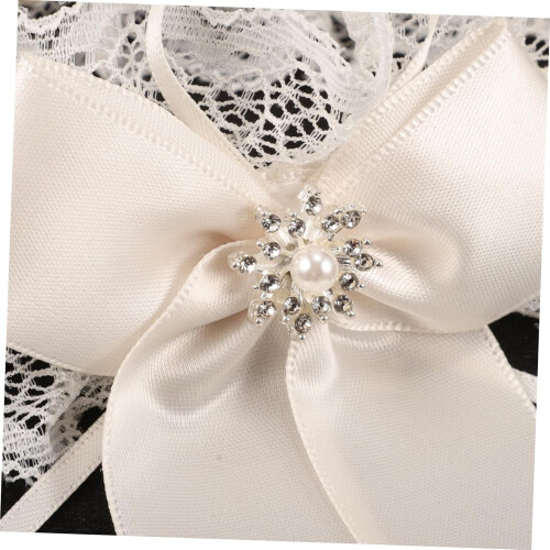 Brautstrumpfband, Hochzeitsaccessoires mit Strasssteinen 2