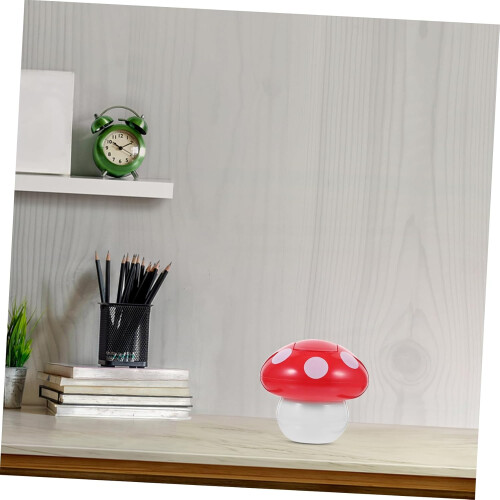 Cute Mushroom Mini Trash Can with Lid, Desktop Kawaii Garbage Bin 1