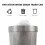 Coș de gunoi din plastic, coș de gunoi fără capac, utilizare practică, design simplu 3