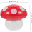 Cute Mushroom Mini Trash Can with Lid, Desktop Kawaii Garbage Bin 8