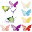 Wine Glass Markers Butterfly Shape Ivory 50 pcs 1