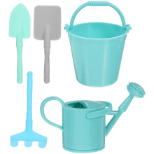 Ensemble d'outils de jardinage pour enfants avec seau et bidon d'eau