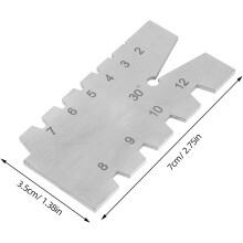 Stainless Steel 30 T-Angle Thread Gauge Screw Angle Template Metal Measuring Tool
