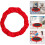 Trampoline Cover Protector Sponge Edge 40-inch Red Round Trampoline Replacement Pad Safety Accessory 3