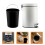 Foot-Operated Trash Can for Kitchen Pedal Design Garbage Bin Lid 4