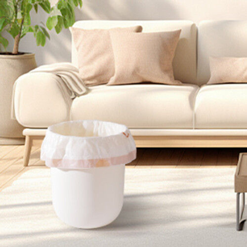 Soppåsar, 2 gallon, vitt kanintryck, 60 st 2