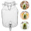 Stor glasburk med lock, 3000 ml kapacitet, förtjockad, förseglad design 7
