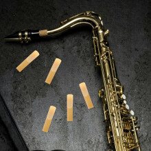 Professional Alto Saxophone Reeds 10Pcs Handmade 1.5 Strength Traditional Reeds for Music Practice and Performances