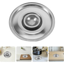 Tapa redonda de acero inoxidable para olla de 16 cm, tapa universal para sartenes.