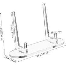 Acryl-Displayständer, 14 x 11 x 8 cm (5,5 x 4,3 x 3,1 Zoll), robust, vielseitig, modernes, elegantes Design