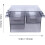 Transparante plastic opbergdoos, cliphouder, bureau-organizer 2