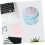 Memory Foam Mouse Pad e pulso com base de borracha antideslizante, 5